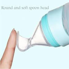 Silicone Squeeze Feeding Spoon