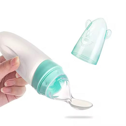 Silicone Squeeze Feeding Spoon