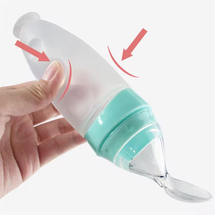 Silicone Squeeze Feeding Spoon