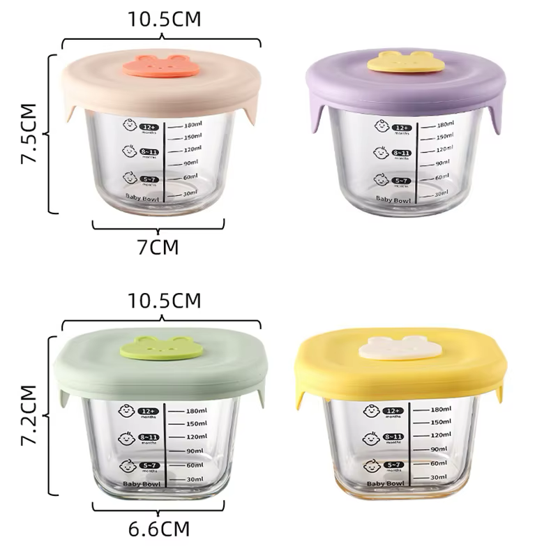 Baby Glass Food Storage Bowl
