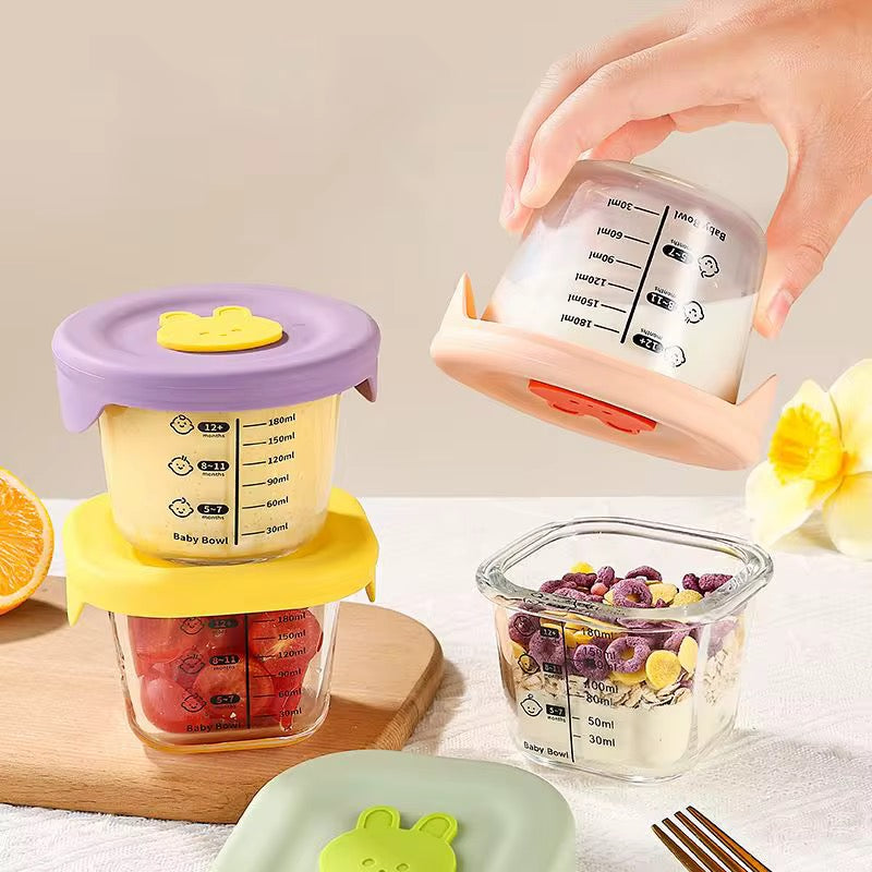 Baby Glass Food Storage Bowl