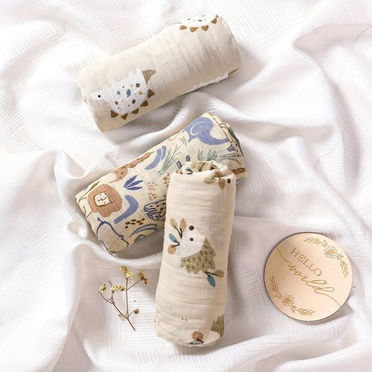 Soft Muslin Baby Swaddles (110 x 120 cm)