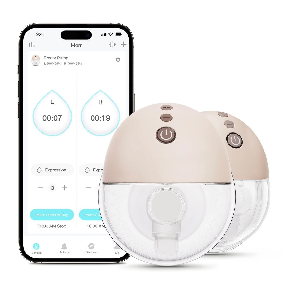 Smart Wearable Breast Pump with App Control