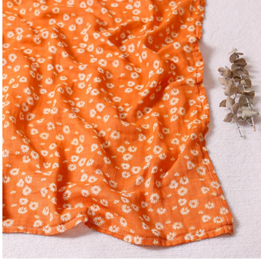 Soft Muslin Baby Swaddles (110 x 120 cm)