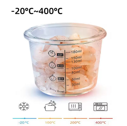 Baby Glass Food Storage Bowl