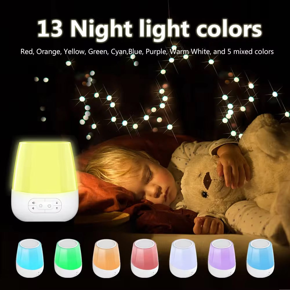 LullaGlow Whitenoise Machine & Nursery Night Light