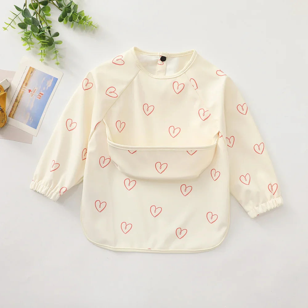 Signature Smock Bib - Waterproof Long Sleeve Baby Bib for Weaning & Play (6-24 Months)