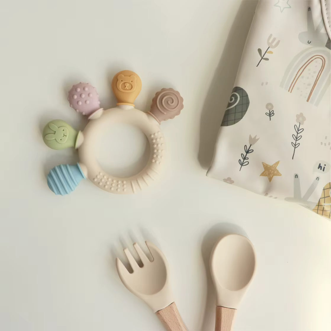 Palm Silicone Teether – Soft Grip Baby Teething Toy
