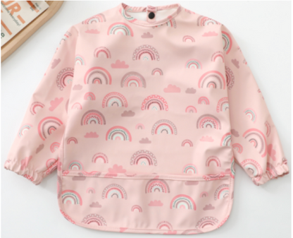 Signature Smock Bib - Waterproof Long Sleeve Baby Bib for Weaning & Play (6-24 Months)