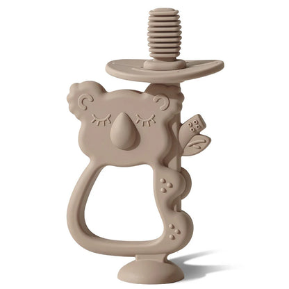 Koala Grip Teether - Multi-Textured Baby Teething Toy with Suction Base (4+ Months)