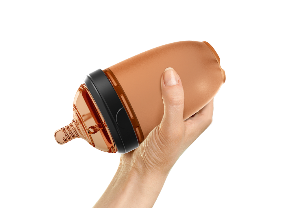 HEORSHE Silicone Anti-Colic Feeding Bottle