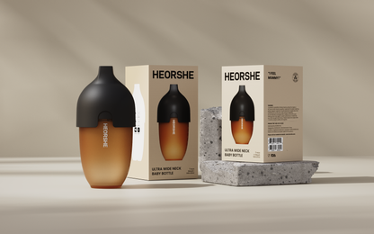 HEORSHE Silicone Anti-Colic Feeding Bottle