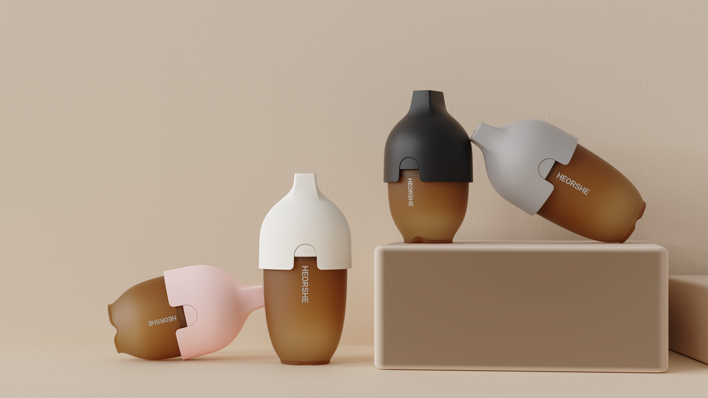 HEORSHE Silicone Anti-Colic Feeding Bottle