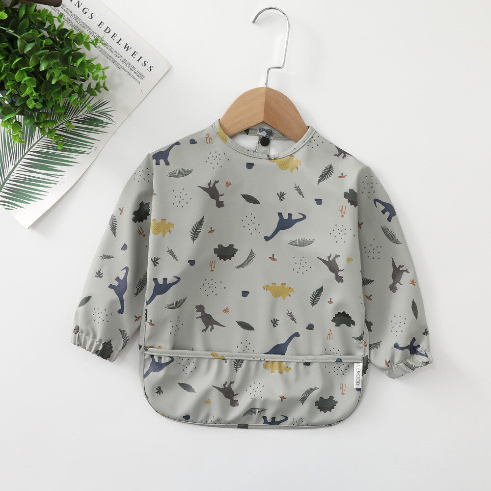 Signature Smock Bib - Waterproof Long Sleeve Baby Bib for Weaning & Play (6-24 Months)