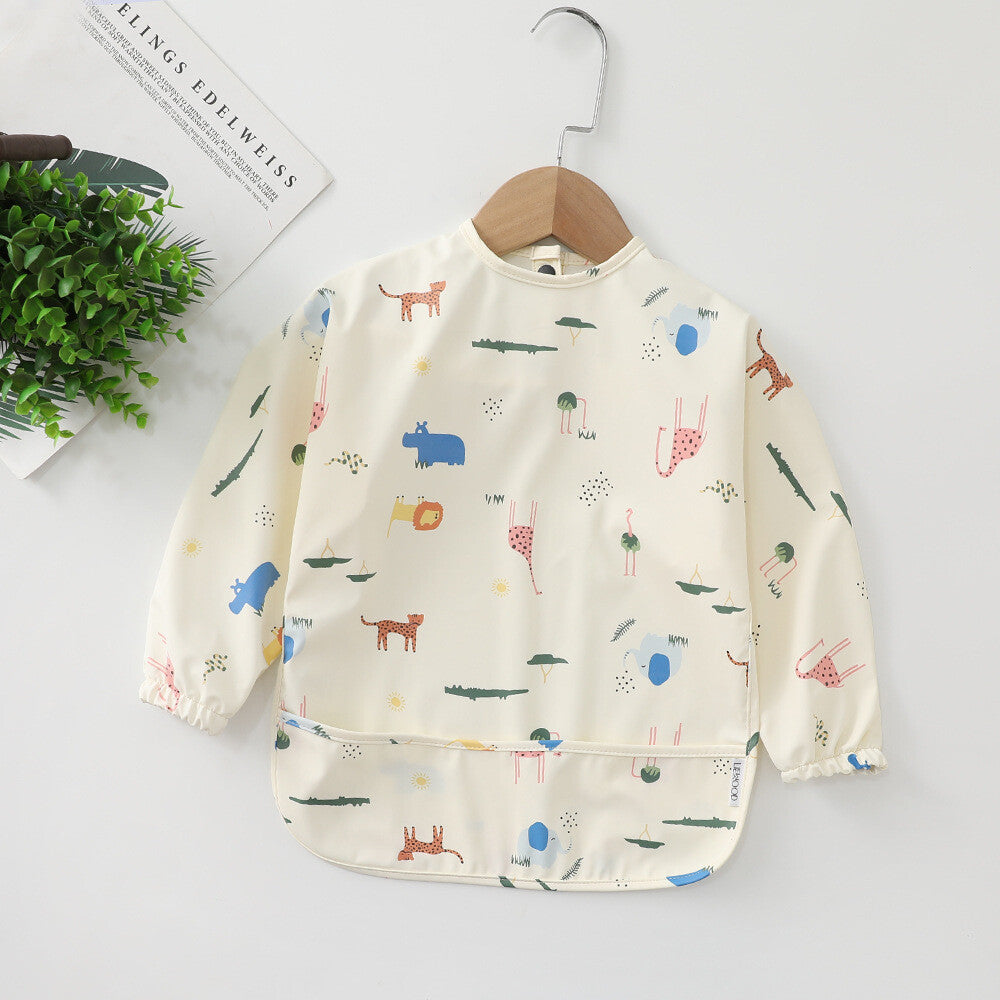Signature Smock Bib - Waterproof Long Sleeve Baby Bib for Weaning & Play (6-24 Months)